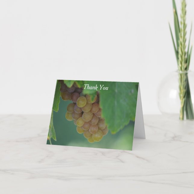 Carte De Remerciements Raisins verts (Devant)