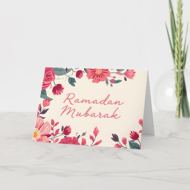 Carte De Remerciements Ramadan Mubarak 2026 greeting card (Devant)