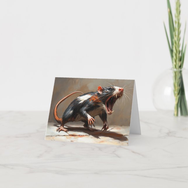 Carte De Remerciements Rat monstrueux  (Devant)
