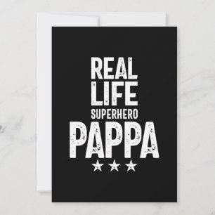 Carte De Remerciements Real Life Superhero Pappa   Cadeau Père