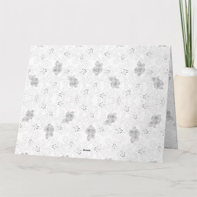 Carte De Remerciements Recouvrement transparent de grille - Texture PNG m (Dos)