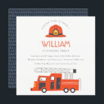 Carte De Remerciements Red Firetruck Engine Kids N'importe quel âge Anniv<br><div class="desc">A Fun Cute Boys FIRE TRUCK THEME BANTHDAY Collection.- c'est une Elégante Simple Minimal sketchy Illustration de camion de feu rouge avec casquette pompier, parfait pour votre fête d'anniversaire. Il est très facile de customiser, avec vos données personnelles. Si vous avez besoin d'un autre produit correspondant ou de la personnalisation,...</div>