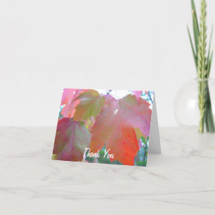Carte De Remerciements Red Leaves Pasteur Appreciation