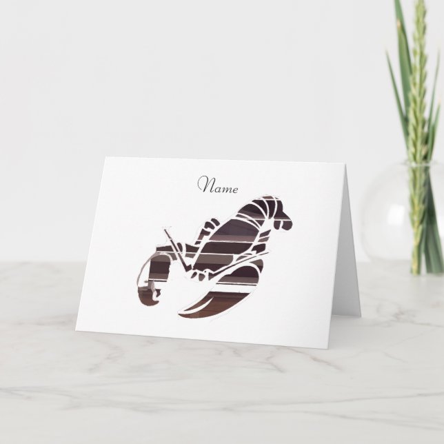 Carte De Remerciements Red Maine Lobsters Thunder_Cove (Devant)