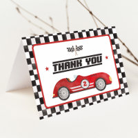 Red Race Car Deux Fast Boy Anniversaire Party