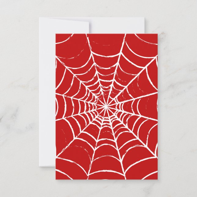 Carte De Remerciements Red Web (Devant)