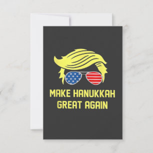 Carte De Remerciements Refaire Hanukkah Great Again Trump Juif