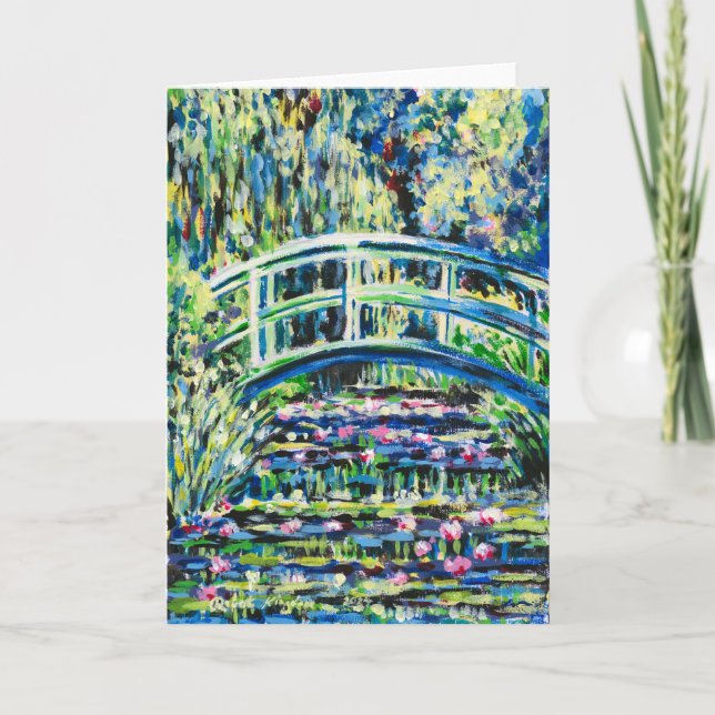 Carte De Remerciements Réflexions de Giverny - (Devant)