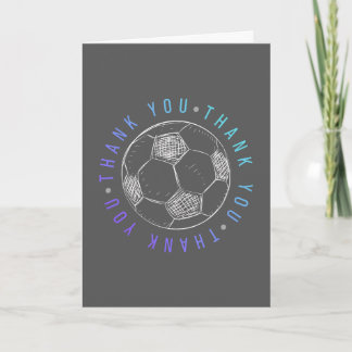 Carte De Remerciements Remerciement à l'équipe de football