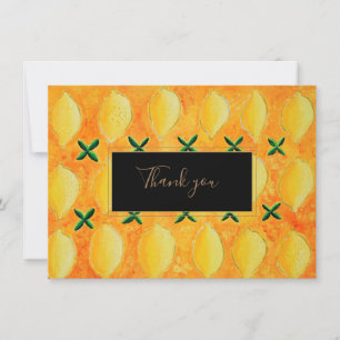 Carte De Remerciements Remerciement au citron