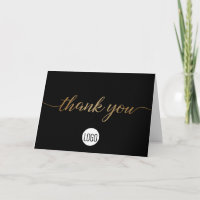 Remerciement clientèle d'entreprise Or Noir sur me