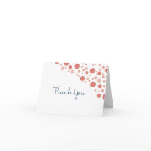 Remerciement Confettis Corail