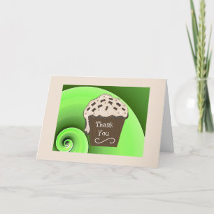 Carte De Remerciements Remerciement Cupcake Mocha