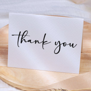 Carte De Remerciements Remerciement de Baby Shower avec écriture simple m
