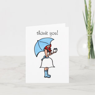 Carte De Remerciements Remerciement de Baby Shower (vierge)