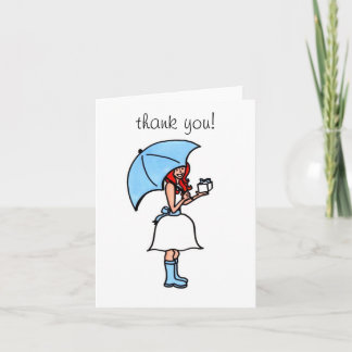 Carte De Remerciements Remerciement de Baby Shower (vierge)