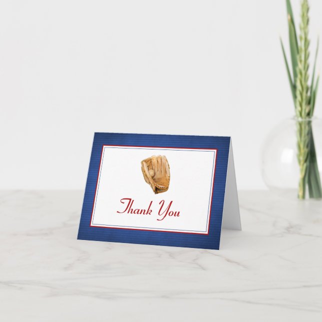Carte De Remerciements Remerciement de baseball (Devant)