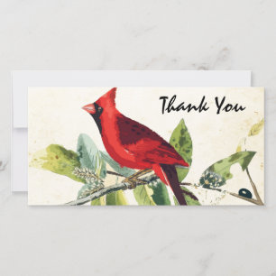 Carte De Remerciements Remerciement de funérailles au Cardinal Rouge à l'