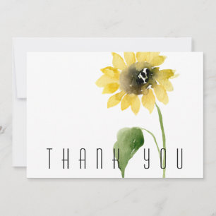 Carte De Remerciements Remerciement de funérailles de tournesol