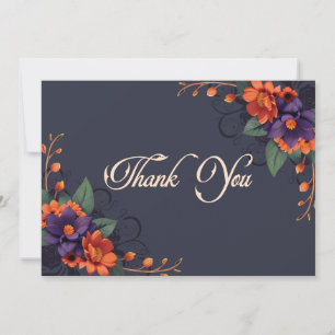 Carte De Remerciements Remerciement de mariage de la tradition florale go