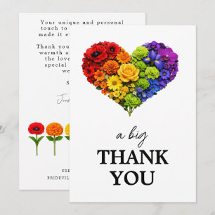 Carte De Remerciements 🌈 Remerciement de mariage Épanouissez ensemble