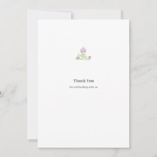 Carte De Remerciements Remerciement de mariage floral folklorique, design