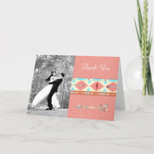 Carte De Remerciements Remerciement de mariage photo amérindien