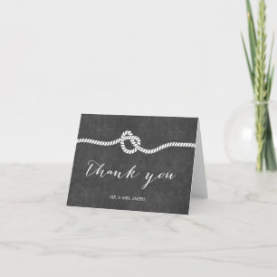 Carte De Remerciements Remerciement de mariage sur tableau noir pour le m