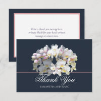 Remerciement Élégant Chic Mariage Fleur d'Orchidée