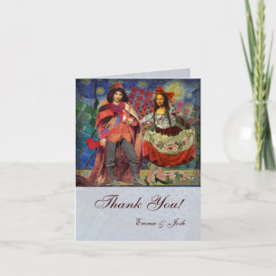 Carte De Remerciements Remerciement fantaisiste et fantasmagorique Mona L