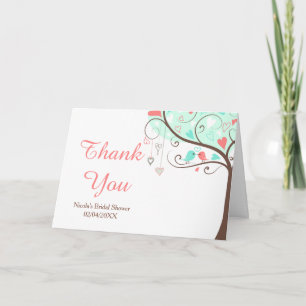 Carte De Remerciements Remerciement pour Baby Shower de mariage Fleurs Co