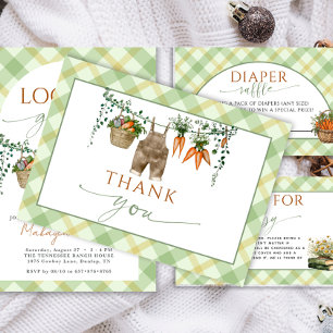 Carte De Remerciements Remerciement pour Baby Shower Marché de Producteur
