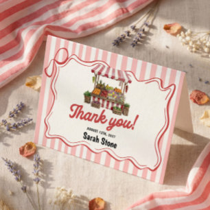 Carte De Remerciements Remerciement pour la fête de mariage