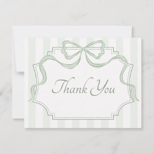 Carte De Remerciements Remerciement pour la fête prénuptiale Coquette Ver