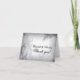 Carte De Remerciements Remerciement pour les 25 ans de mariage Argent