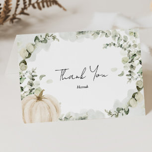Carte De Remerciements Remerciement pour une Baby Shower de Mariée sur le