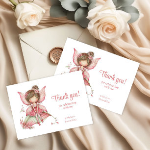 Carte De Remerciements Remerciement pour une fête d'anniversaire féerique