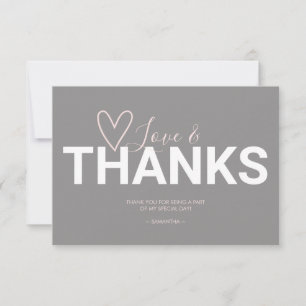 Carte De Remerciements Remerciement sur le thème de la Saint-Valentin