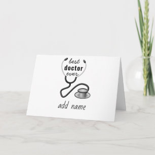 Carte De Remerciements Remerciements au meilleur médecin que j'aie jamais