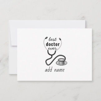 Carte De Remerciements Remerciements au meilleur médecin que j'aie jamais