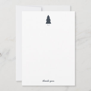 Carte De Remerciements Remerciements au sapin de Noël