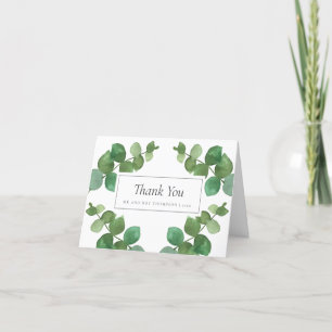 Carte De Remerciements Remerciements de mariage à Eucalyptus Woodland