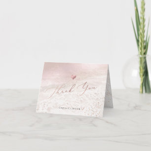 Carte De Remerciements Remerciements de mariage côte blush PixDezines
