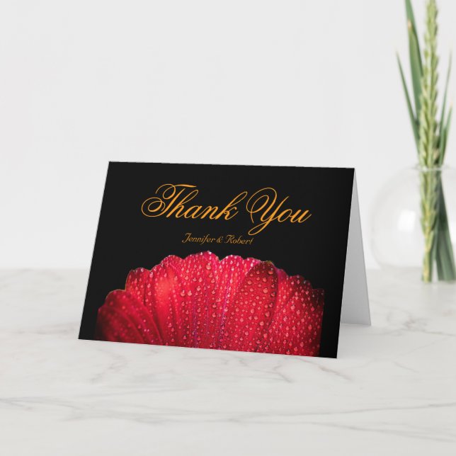 Carte De Remerciements Remerciements de mariage Daisy (Devant)