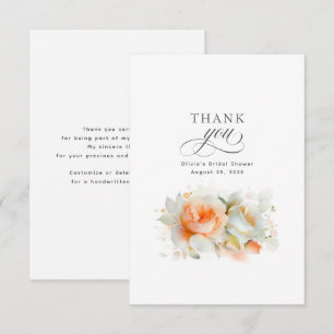 Carte De Remerciements Remerciements de mariage floral botanique automnal