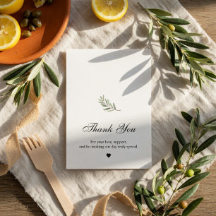 Carte De Remerciements Remerciements de mariage Olive Branch