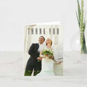 Carte De Remerciements Remerciements de photo de mariage
