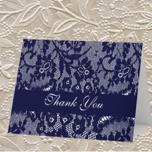 Carte De Remerciements Remerciements en dentelle