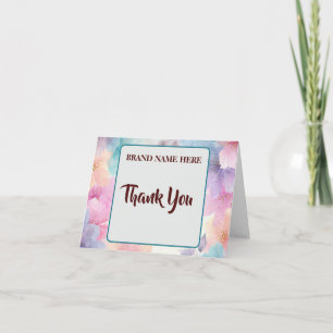 Carte De Remerciements Remerciements en fleurs – Carte pliée florale