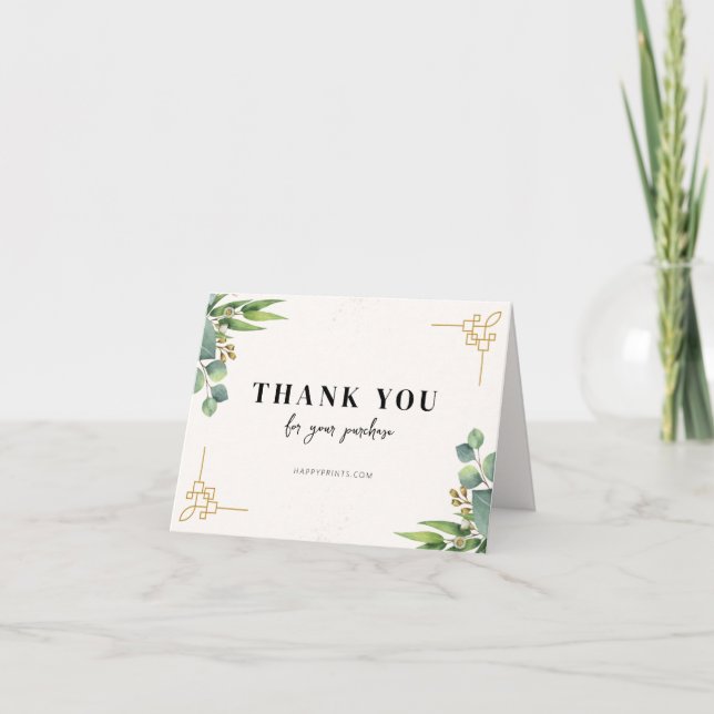 Carte De Remerciements Remerciements Floraux Éditable pour Votre Commande (Devant)